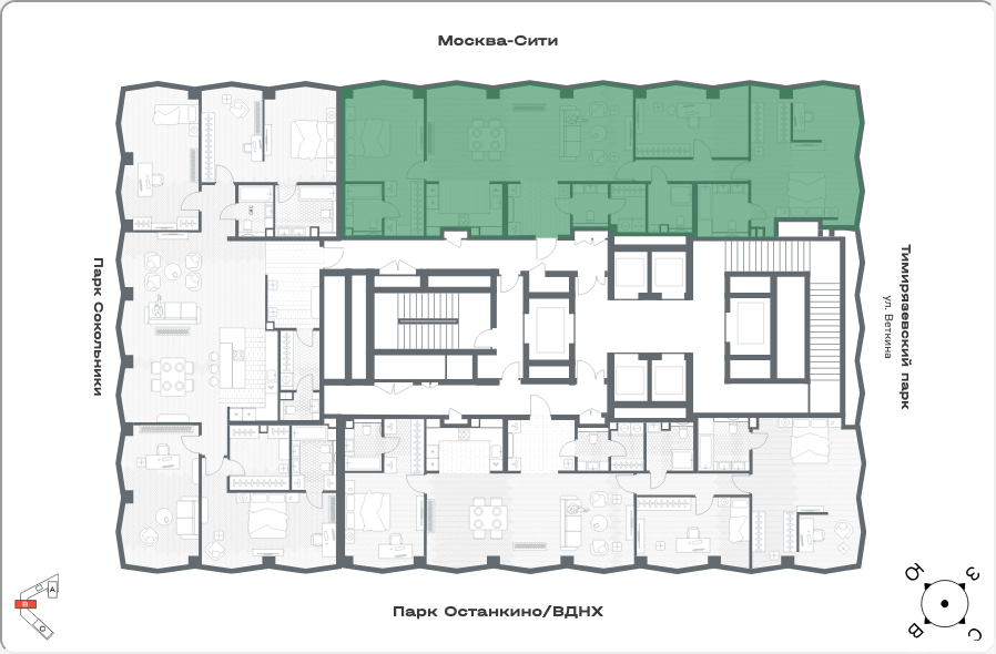 Продажа 3-комн квартиры в новостройке ул Веткина, вл. 2