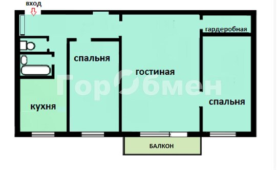 Продажа 3-комн квартиры на вторичном рынке Дубна, ул Мира,  д. 28