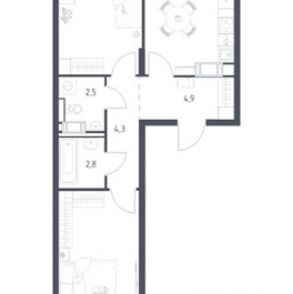 Продажа 2-комн квартиры на вторичном рынке Мытищи г, Стрелковый 1-й пер,  д. 5 к1