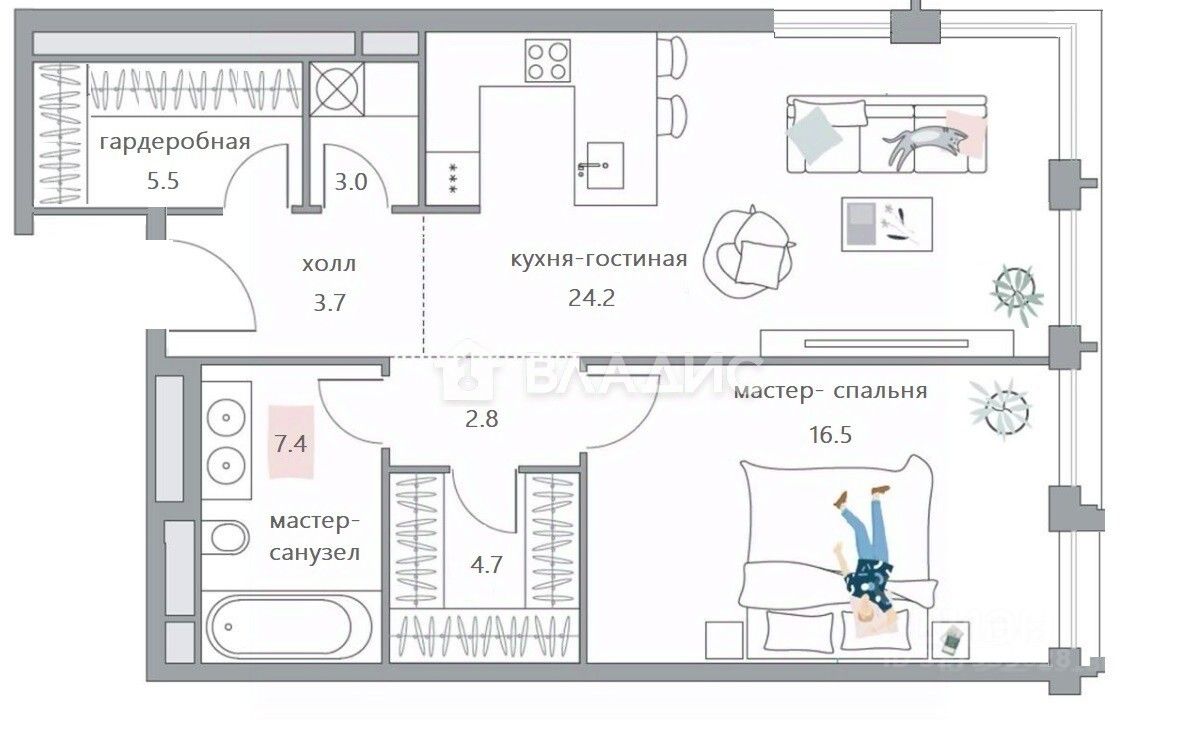 Продажа 2-комн квартиры на вторичном рынке улица Костикова, 4к1