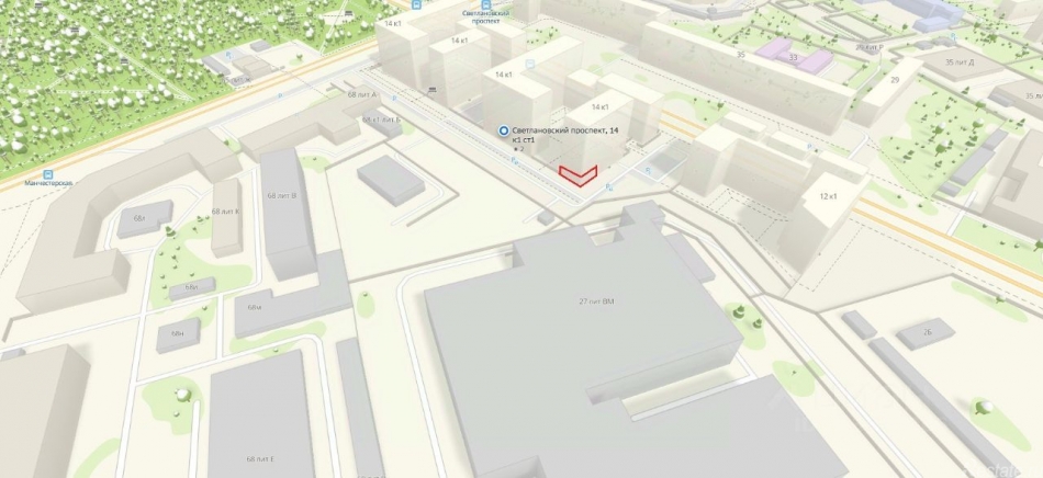 Аренда ПСН Светлановский пр-кт,  д. 14 к1 с1