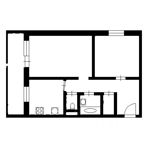 Аренда 2-комн квартиры на вторичном рынке Петергоф, Зверинская улица, 11