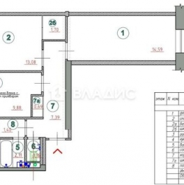 Продажа 3-комн квартиры на вторичном рынке ул Расковой,  д. 14