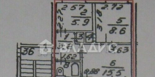 3-комн квартира Народного ополчения пр-кт,  д. 119