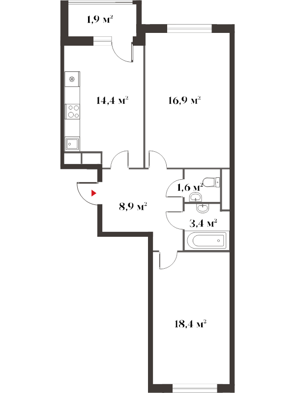 Продажа 2-комн квартиры в новостройке Красногорск г., Новая Московская ул.,  к. 4