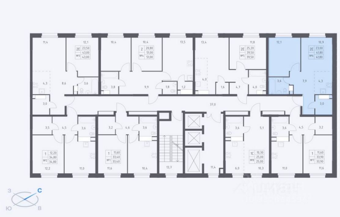 Продажа 2-комн квартиры на вторичном рынке проспект Куприна, 40к9