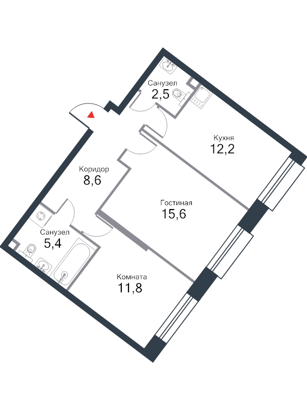 Продажа 2-комн квартиры в новостройке Москва г., Речников ул.,  к. 12
