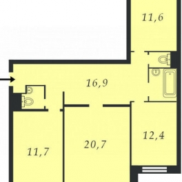 Продажа 3-комн квартиры на вторичном рынке Люберцы, 3-е Почтовое отделение,  д. 96