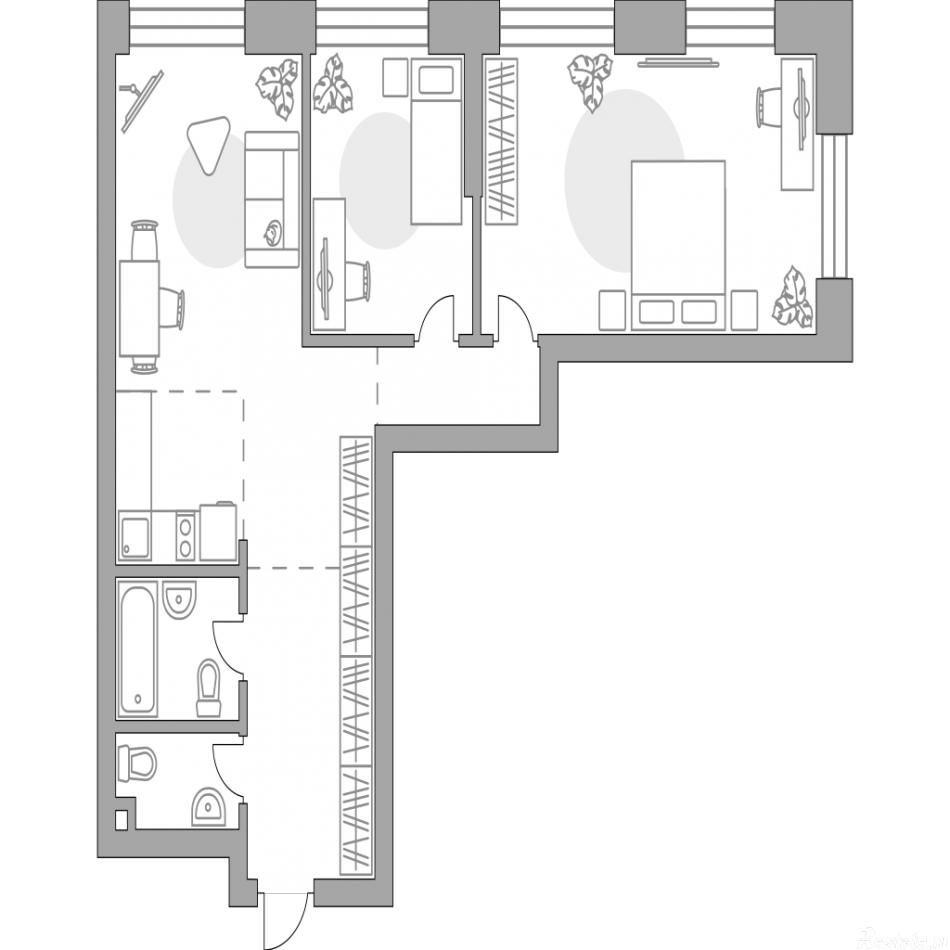 Продажа 2-комн квартиры в новостройке , Дубининская улица, 17