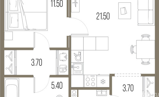 Продажа 1-комн квартиры в новостройке Ленинградское ш