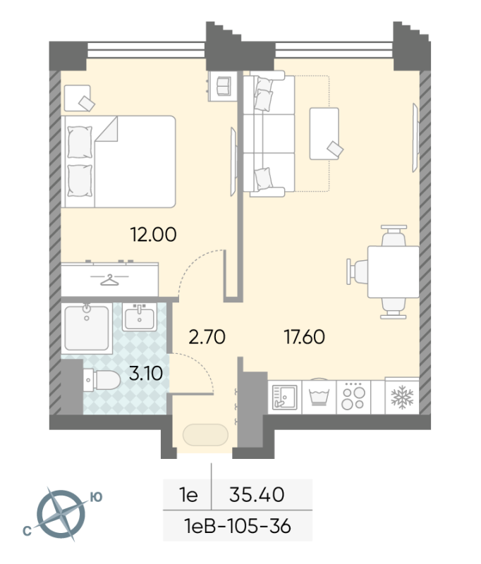 Продажа 1-комн квартиры в новостройке Москва г., Обручева ул.,  к. 1