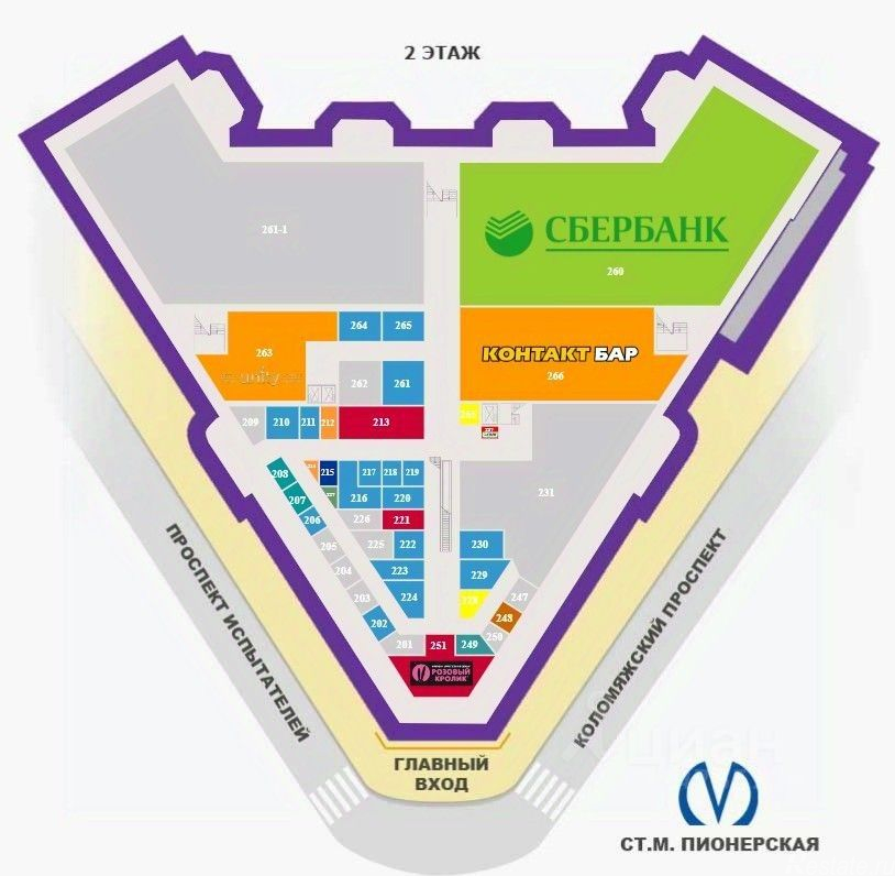 Аренда торгового помещения Коломяжский пр-кт