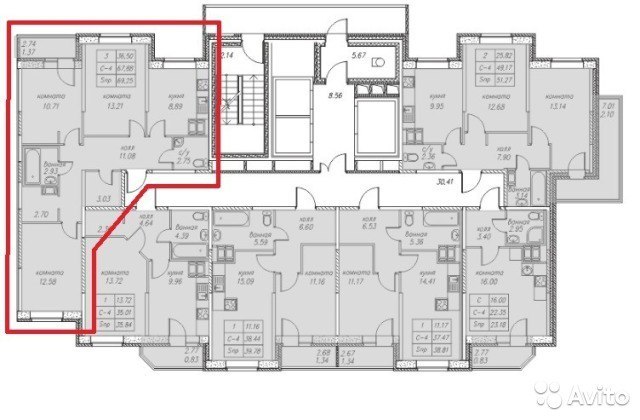 Продажа 3-комн квартиры в новостройке Заречная 33,  д. 33,  к. 6