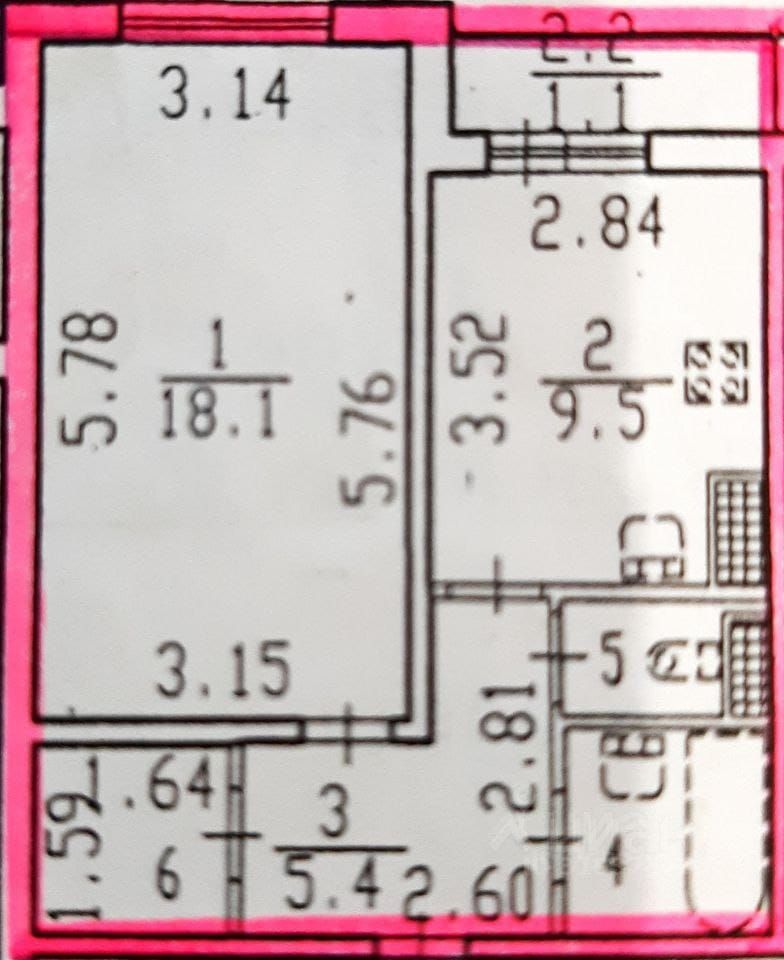 Продажа 1-комн квартиры на вторичном рынке улица Вавиловых, 9к5