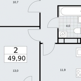 Продажа 2-комн квартиры на вторичном рынке Эдварда Грига ул,  д. 7