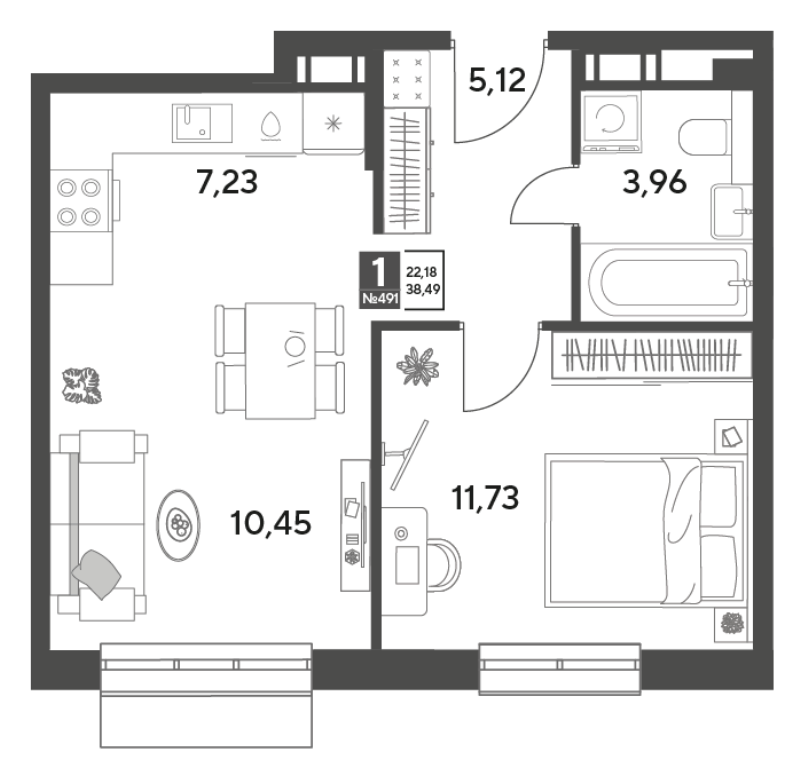 Продажа 1-комн квартиры в новостройке Пушкино г., Зелёная Роща ул.,  к. 12