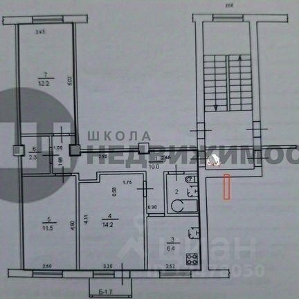Продажа 3-комн квартиры на вторичном рынке Таллинская улица, 15