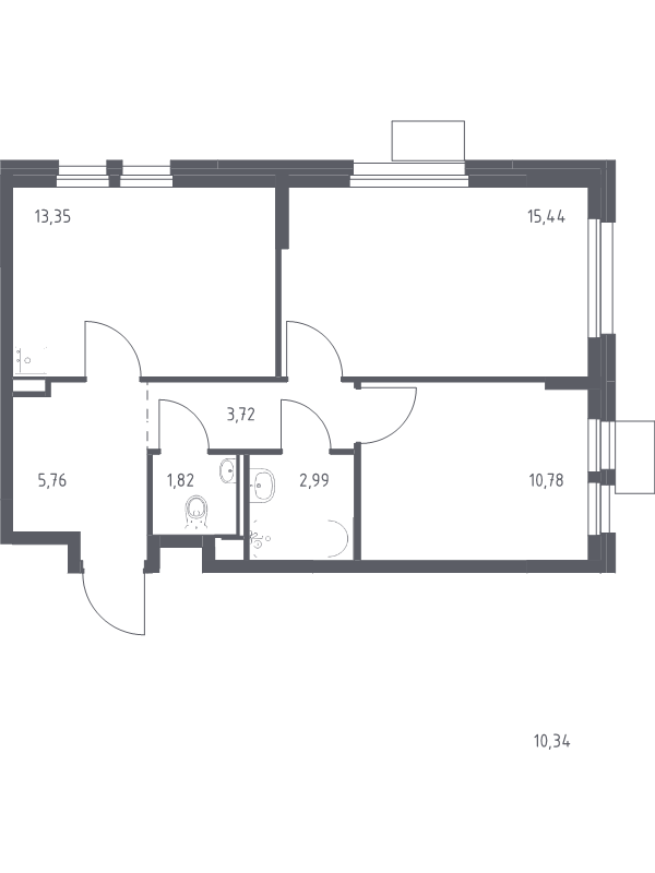 Продажа 2-комн квартиры в новостройке Химки г., Ивакино квартал,  к. 4