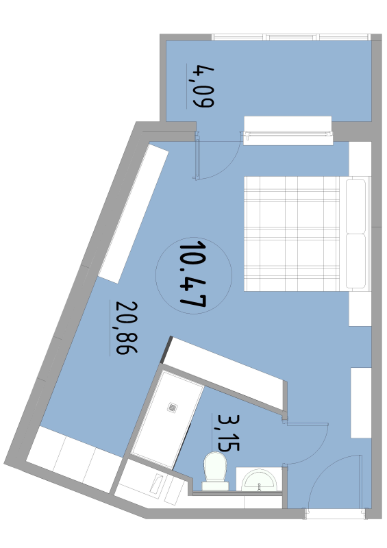 Продажа студии Санкт-Петербург г., 3-й Рабфаковский пер.,  к. 1