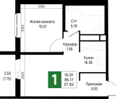 Продать Квартиры в новостройке Новосаратовка д., Первых ул.   5.1