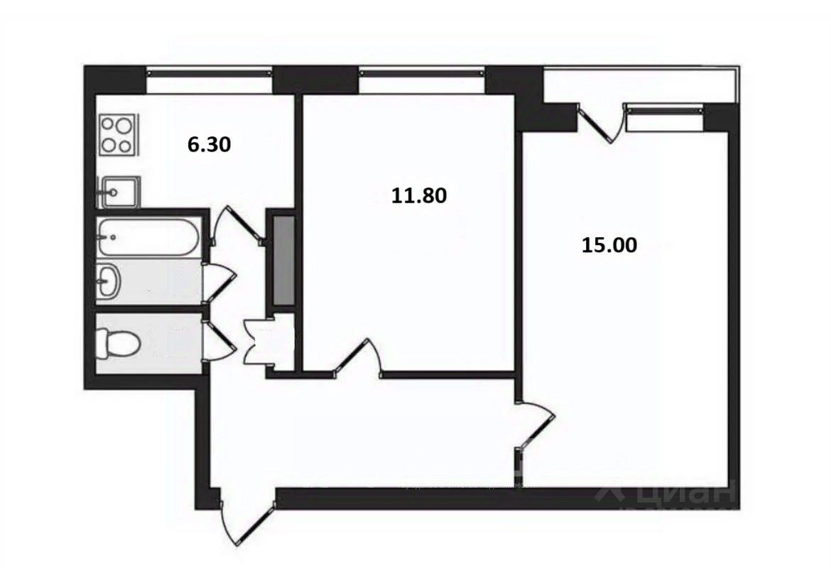 Продажа 2-комн квартиры на вторичном рынке проспект Народного ополчения, 219
