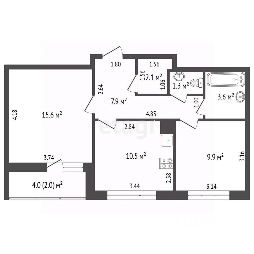 Продажа 2-комн квартиры на вторичном рынке Ленинградское шоссе, 228к4