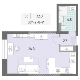 Продажа студии Марка Шагала набережная, д.1к2 Продажа студии Марка Шагала набережная, д.1к2