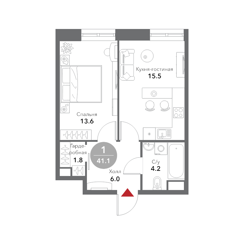 Продажа 1-комн квартиры в новостройке Москва г., Летниковская ул.,  к. 4