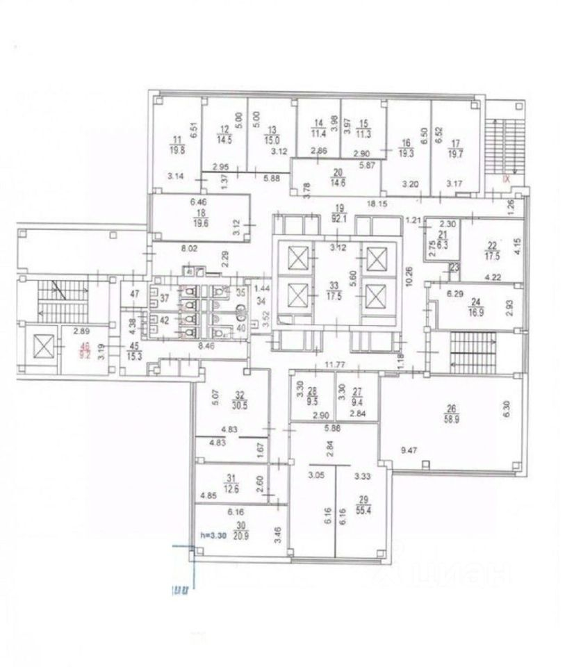 Продажа офиса улица Бутлерова,  д. 17