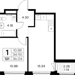 Продажа 1-комн квартиры в новостройке Новоселье п., Ольховая ул., к. 1 Продажа 1-комн квартиры в новостройке Новоселье п., Ольховая ул., к. 1