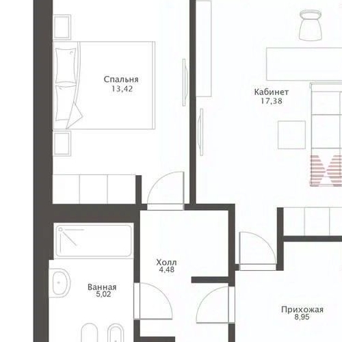 3-комн квартира Петровский проспект, 2с2