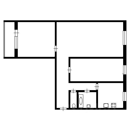 Продажа 3-комн квартиры на вторичном рынке Химки, Куркинское шоссе, 12