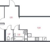 Продать Квартиры в новостройке Пушкин г, Лесное п   1.3