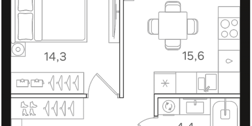 1-комн квартира Москва г., Ленинградское ш.,  к. 8.2
