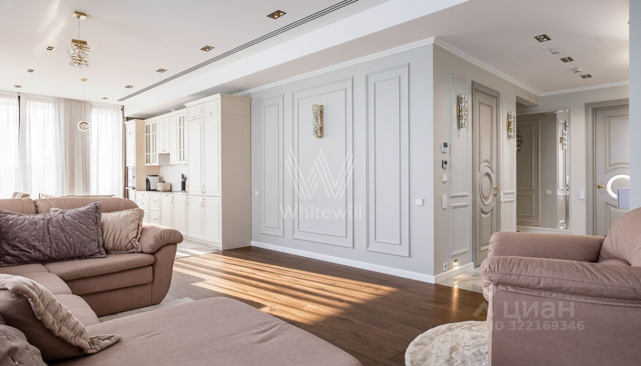 Аренда 4-комн квартиры на вторичном рынке Олсуфьевский переулок, 9С2