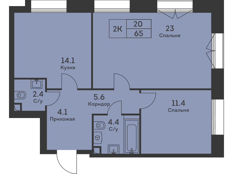 Продажа 2-комн квартиры в новостройке Москва г., Дербеневская ул.,  к. 3