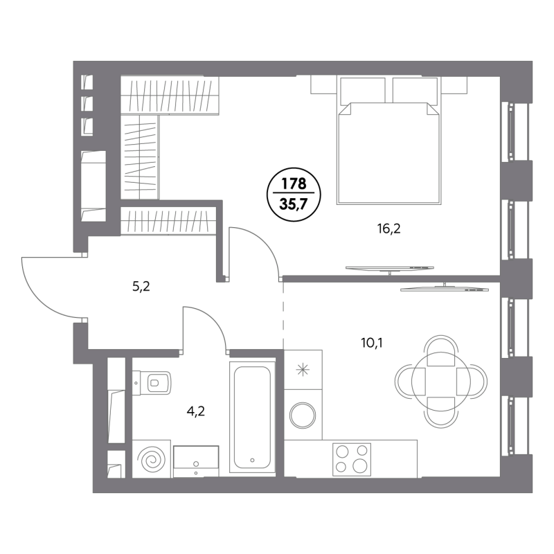 Продажа 1-комн квартиры в новостройке Москва г., Шоссейная ул.,  к. 1.4