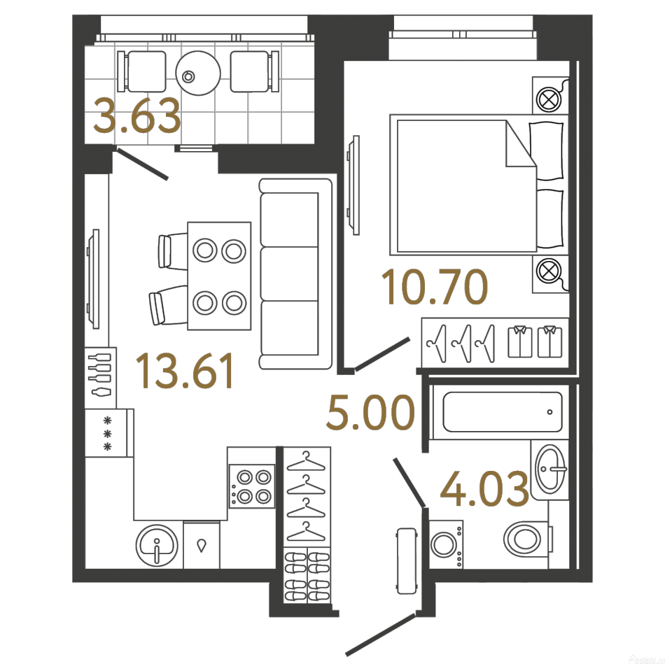 Продажа 1-комн квартиры в новостройке пр. Королёва, дом 81, корп. 2