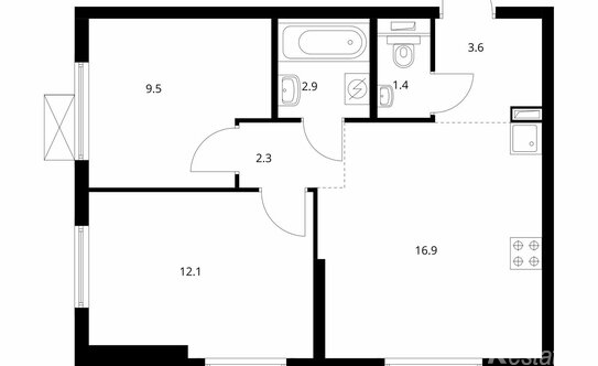 Продажа 1-комн квартиры на вторичном рынке Брестская 2-я ул,  д. 6