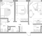 Продать Квартиры в новостройке Москва г., Верхнелихоборская ул.   1