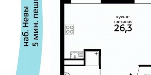 2-комн квартира набережная Адмиралтейского Канала, 15