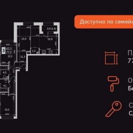 Продажа 3-комн квартиры на вторичном рынке улица Вильгельма Пика,  д. 1