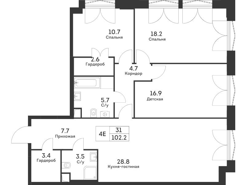 Продажа 3-комн квартиры в новостройке Москва г., Обручева ул.,  к. 6