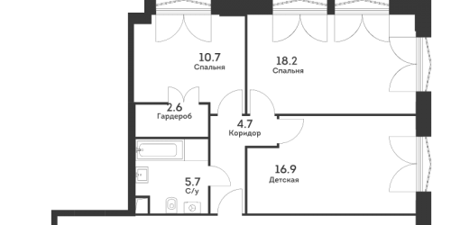 3-комн квартира Москва г., Обручева ул.,  к. 6