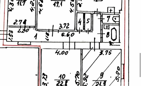 Продажа 4-комн квартиры на вторичном рынке Прядильный переулок,  д. 4