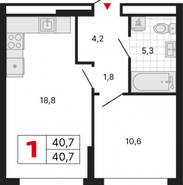 Продажа 1-комн квартиры в новостройке Москва г., Перовское ш.,  к. 1