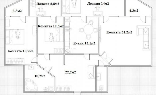 Продажа 3-комн квартиры на вторичном рынке Люберцы, ул 3-е почтовое отделение,  д. 65,  к. 1
