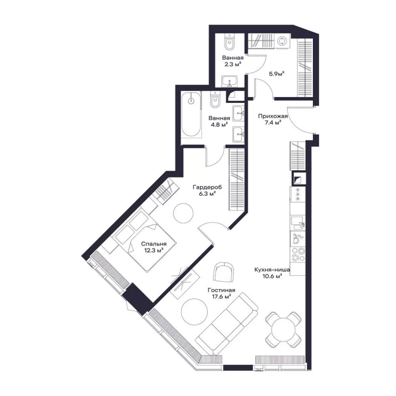 Продажа 1-комн квартиры в новостройке Москва г., 3-й Силикатный проезд,  к. Anna