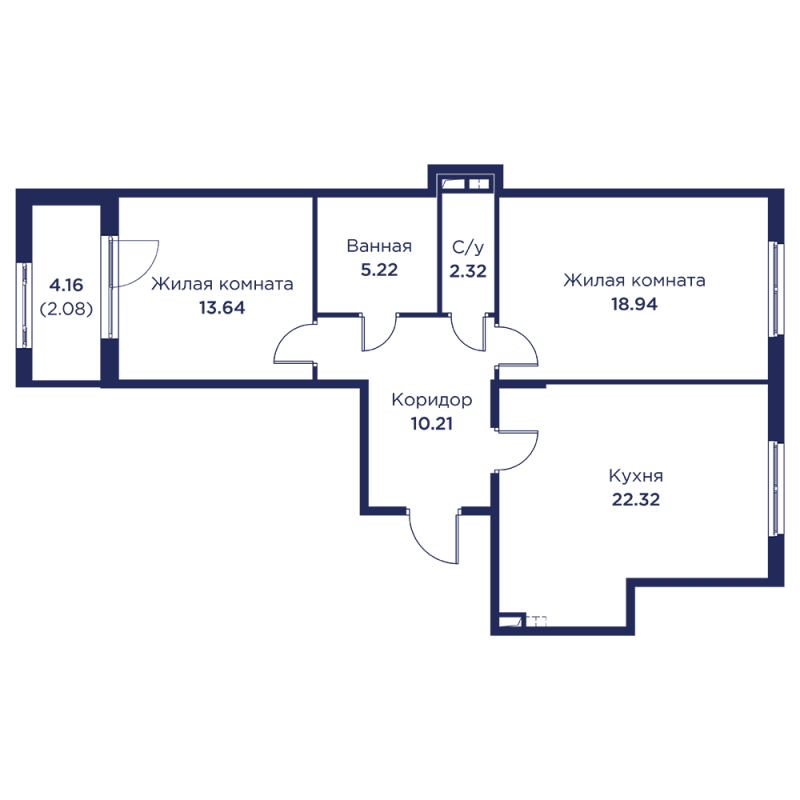 Продажа 2-комн квартиры в новостройке Кронштадт г., Цитадельское ш.,  к. 3
