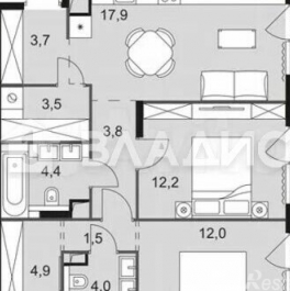 Продажа 2-комн квартиры на вторичном рынке Снежная улица